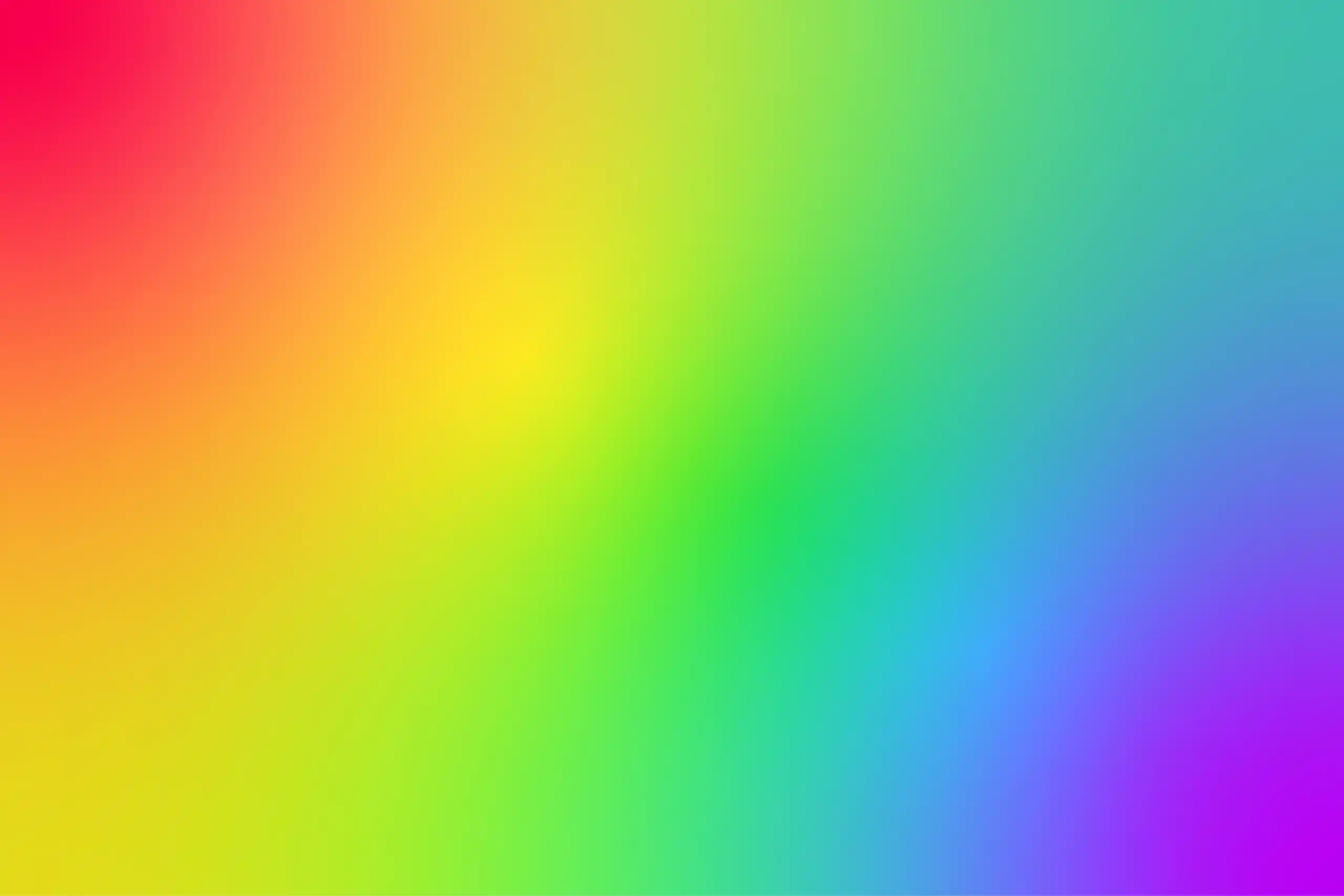 Rainbow colors with linear gradient technique.