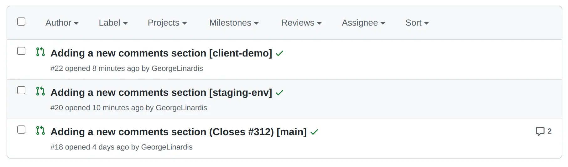 GitHub pull request tips - adding the  branch name as a title suffix