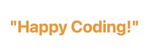 This image displays orange text enclosed in quotation marks.