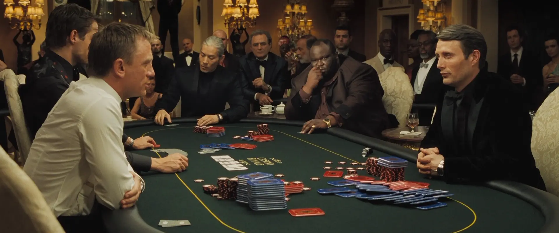 Poker scene of Casino Royal movie