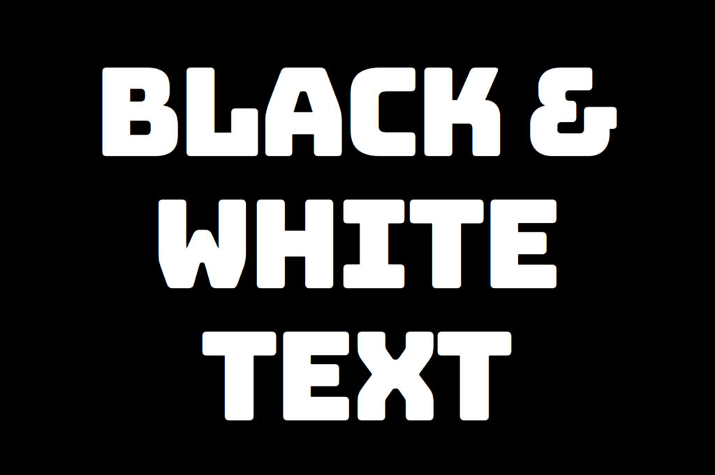 This image shows a white text with a black background