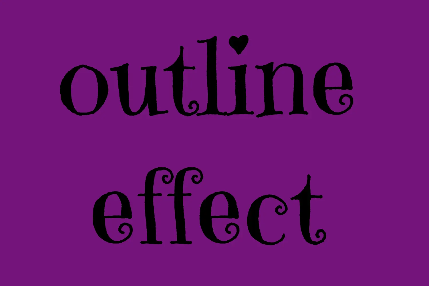 CSS text outline: This image shows our text with its specific fonts.