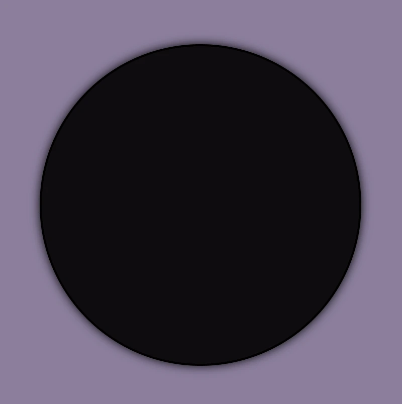 CSS scale transform: This image shows an empty black circle. It is the basic structure for our project.