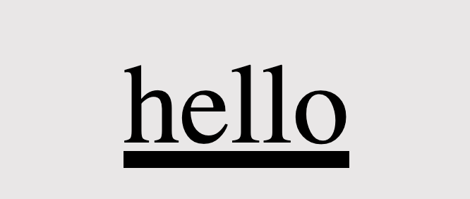 CSS for text decoration: An image showing the text-decoration-thickness: 15%; CSS property. That mean the thickness of our line will be 15% of the text's font-size.