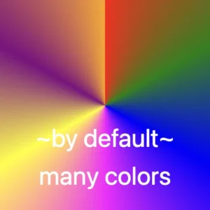 Default conic gradient with many colors.