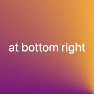 CSS Conic-gradient where the center is at the bottom right corner.