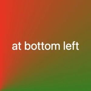 CSS Conic-gradient where the center is at the bottom left corner.