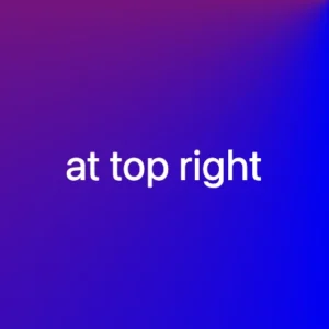 Conic-gradient where the center is at the top right corner.