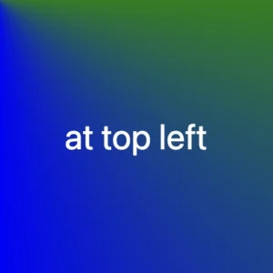 Conic-gradient where the center is at the top left corner.