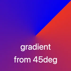 Conic-gradient where it starts from 45 degrees to the right.