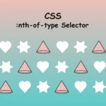 Image showing different shapes. They all have the same color apart from cones that have different based on the CSS nth-of-type selector.