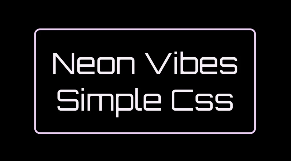 Building the neon sign base (frame and text) to create the neon effect.