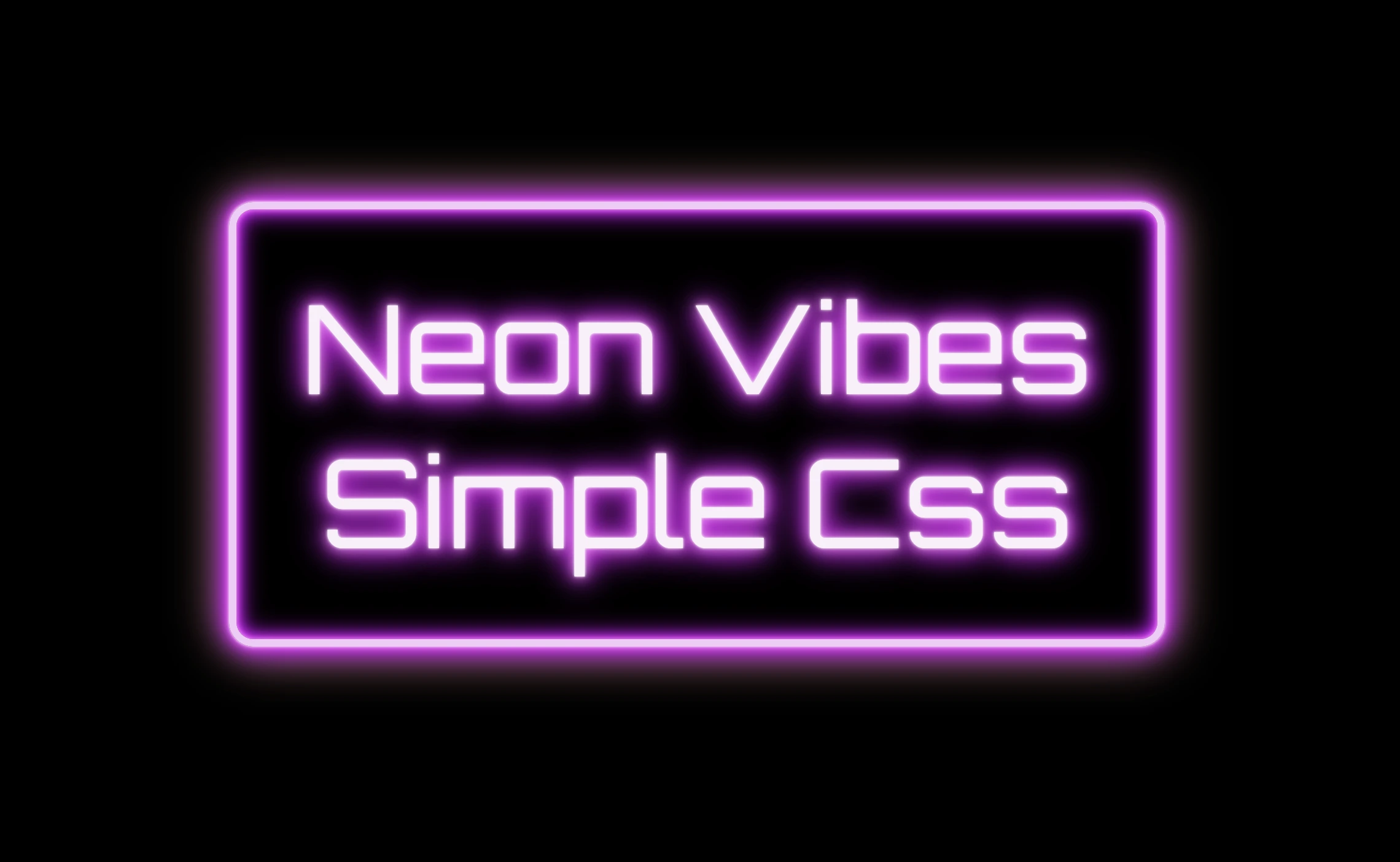Styling the neon text with pink, magenta and purple hues setting the text shadow CSS property.